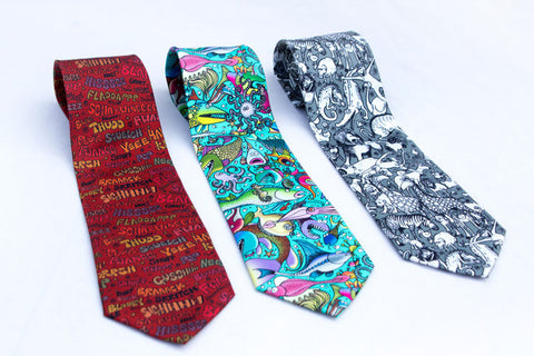 Neck Ties Featuring Lynn's Fabric Designs